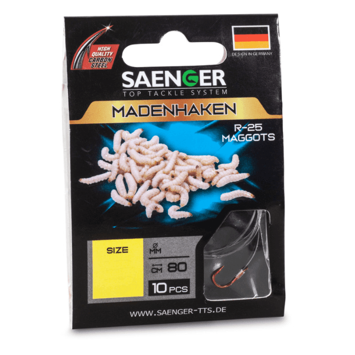 Sänger Madenhaken R-25 – 80cm Größe 8 3,5kg 0,20mm 1 Sänger Madenhaken R-25 – 80cm Größe 8 3,5kg 0,20mm