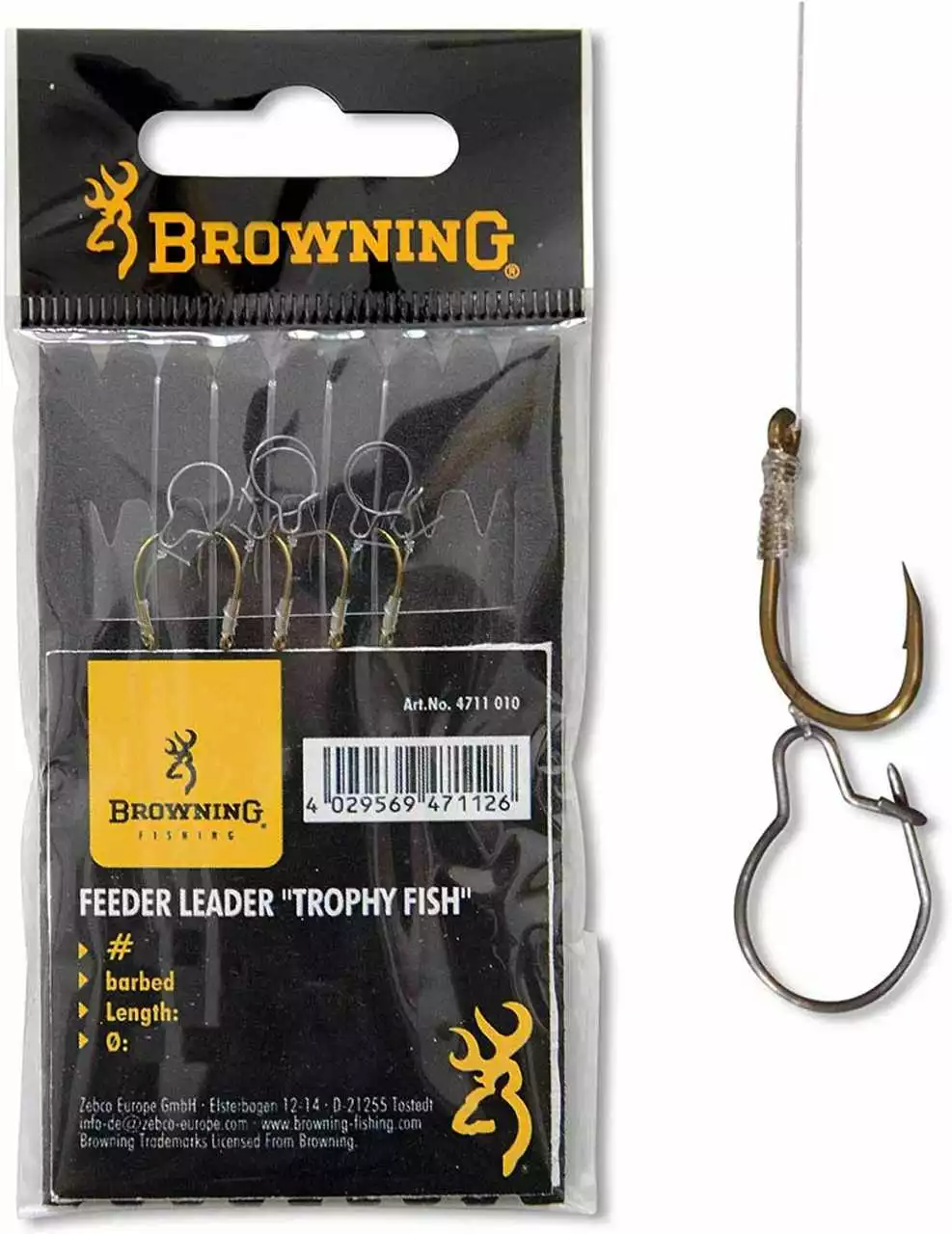 Browning Feeder Trophy Fish Vorfachhaken Größe 12 1 Browning Feeder Trophy Fish Vorfachhaken Größe 12