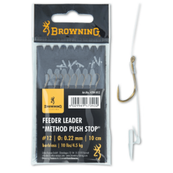 Browning Feeder Leader MPS Größe 12 4,5 Kg 0,22 Mm 8 Stück