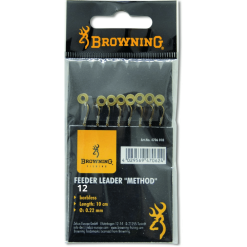 Browning Feeder Method Vorfachhaken Pellet-Band Größe 12 0,20 Mm 3,5 Kg 10 Cm 8 Stück