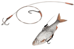 Quantum Mr. Pike Float Rig Leader 14 Kg Gr. 1-4 2 Haken