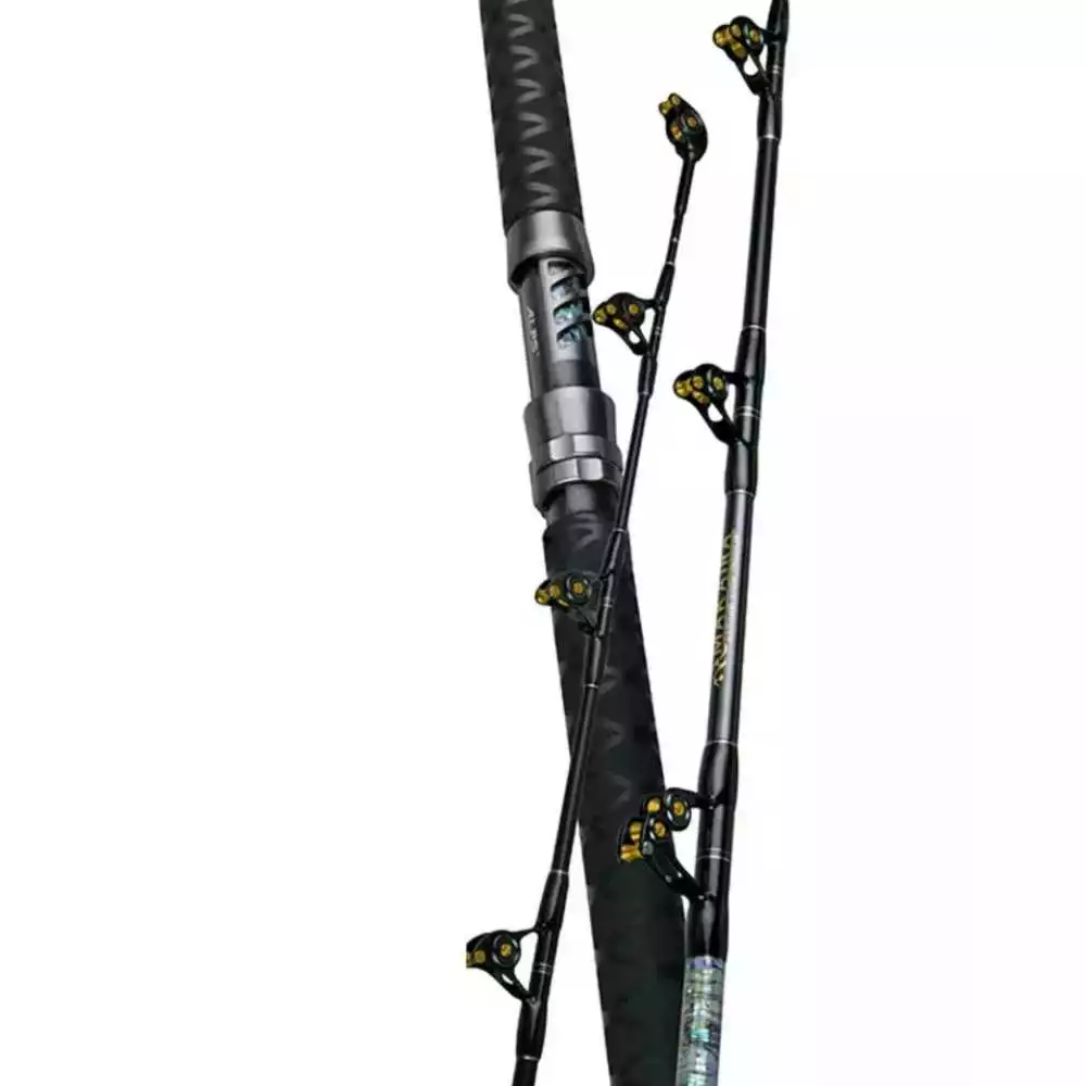 Okuma Makaira Straight Butt Stand-Up Rod TR 5 Ft 8" 50 Lbs + Curved Trolling Butt 1 Okuma Makaira Straight Butt Stand-Up Rod TR 5 Ft 8" 50 Lbs + Curved Trolling Butt