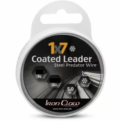 Iron Claw Coated Leader 1X7 0,45 Mm 18 Kg 5 Meter Schwarz