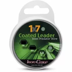Iron Claw Coated Leader 1X7 0,45 Mm 18 Kg 5 Meter Grün