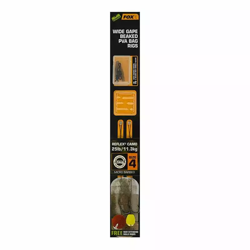 Fox Edges Wide Gape Beaked PVA Ready Rigs 1 Fox Edges Wide Gape Beaked PVA Ready Rigs