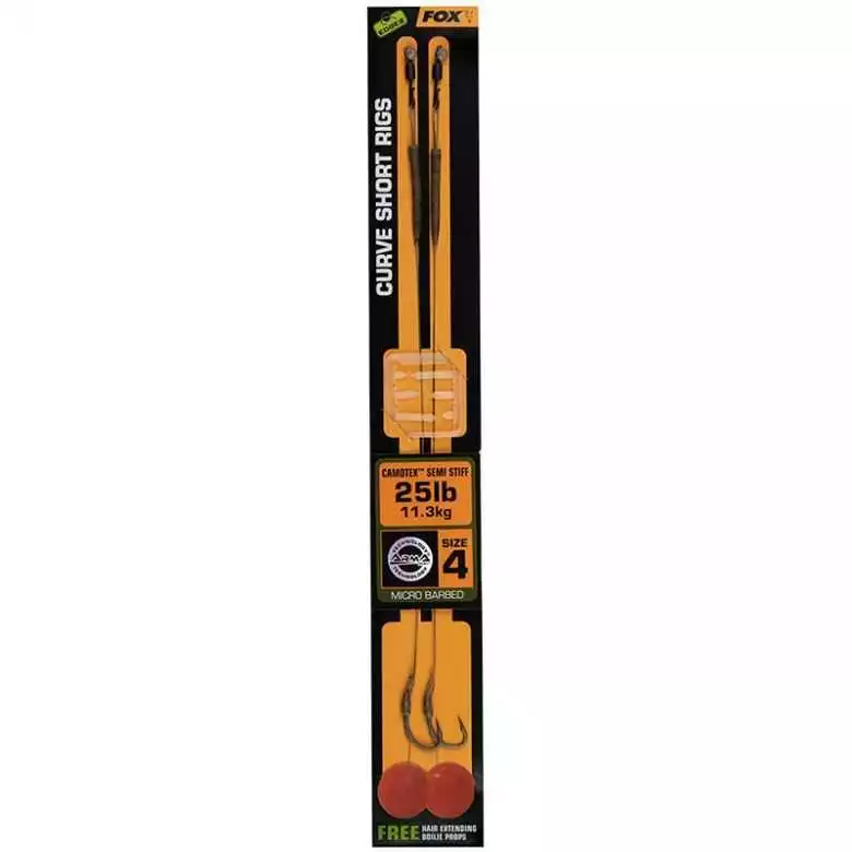 Fox Edges Curve Short Rig Hakengröße 4 25 Lbs 2 Stück 1 Fox Edges Curve Short Rig Hakengröße 4 25 Lbs 2 Stück