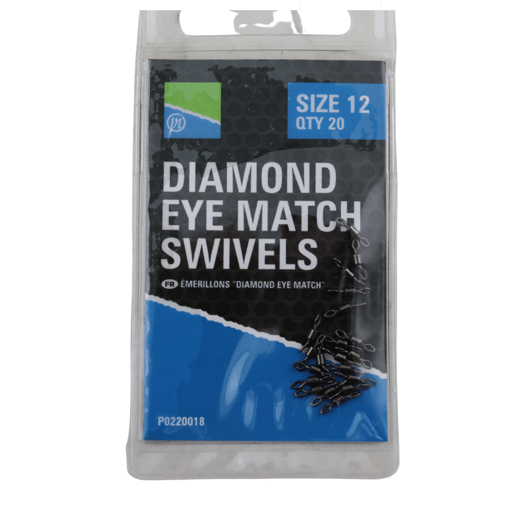 Preston Diamond Eye Match Swivels Größe 12 20 Stück 1 Preston Diamond Eye Match Swivels Größe 12 20 Stück