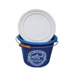 Zammataro - Futtereimer 20 L - Blau Mit Deckel